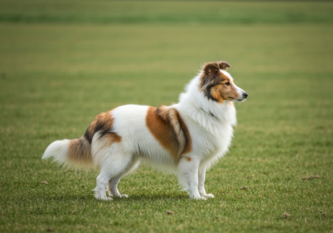 Shetland Sheepdog during a training session